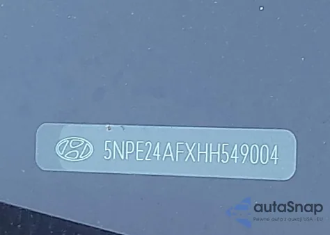 2017 Hyundai Sonata z USA, uszkodzony, nr VIN 5NPE24AFXHH549004